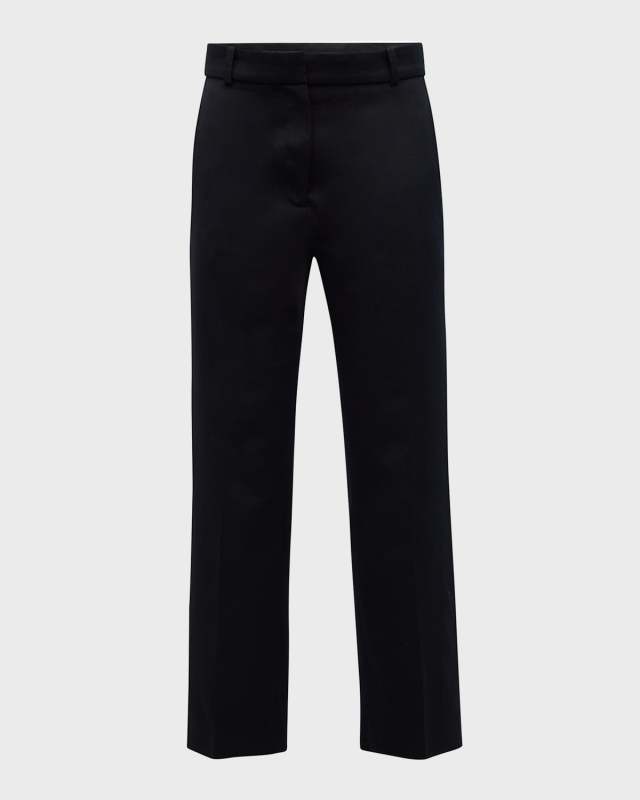 Dandy Cropped Straight-Leg Twill Pants